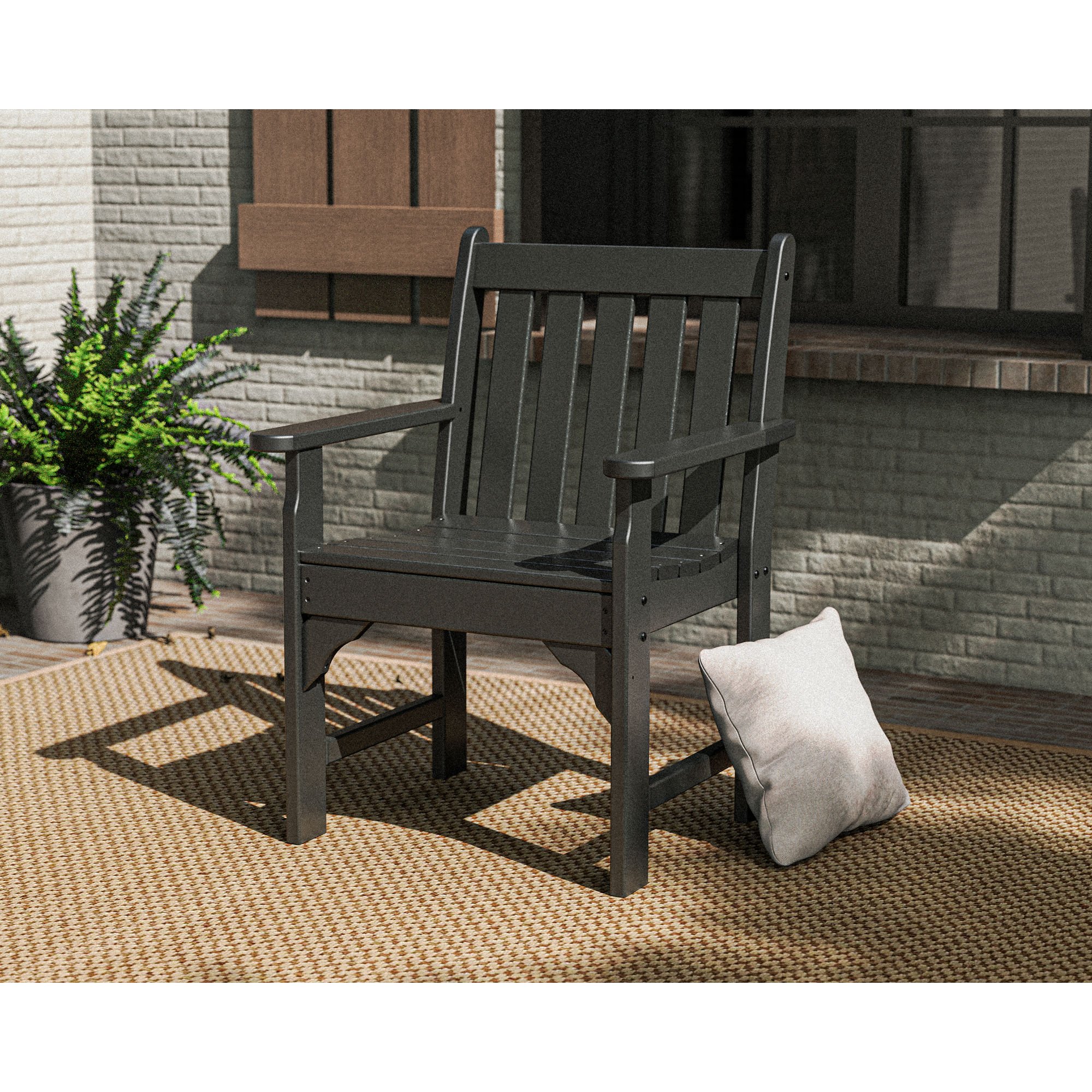 POLYWOOD® Garden Vineyard Arm Chair - Lifestyle View 1