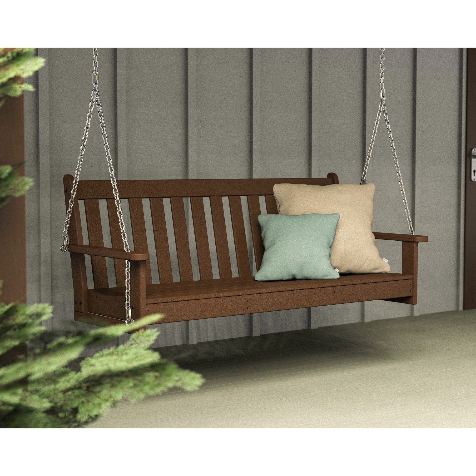 POLYWOOD® Vineyard 60 Inch Swing with Chain Kit - Lifestyle View 5