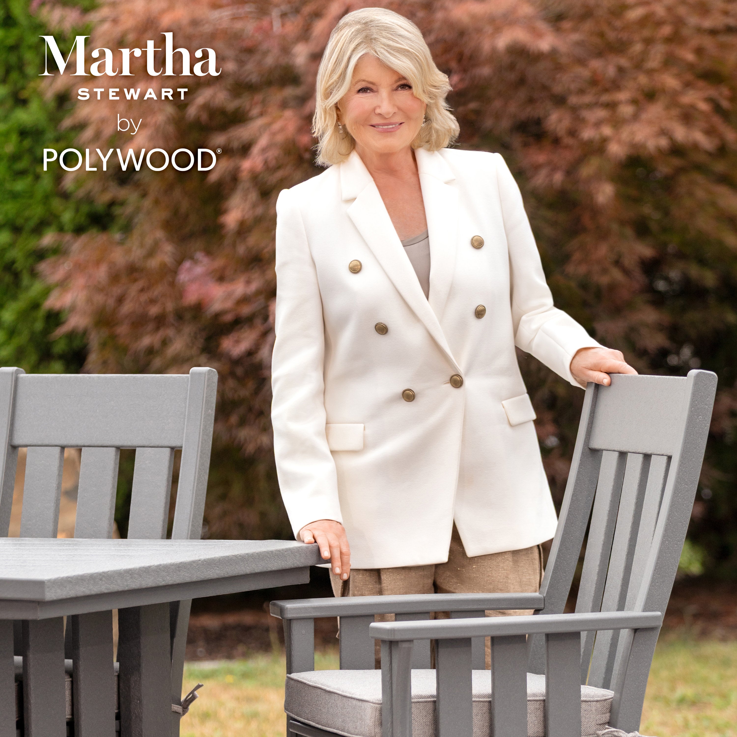 Martha Stewart by POLYWOOD Acadia Deep Seating Sofa