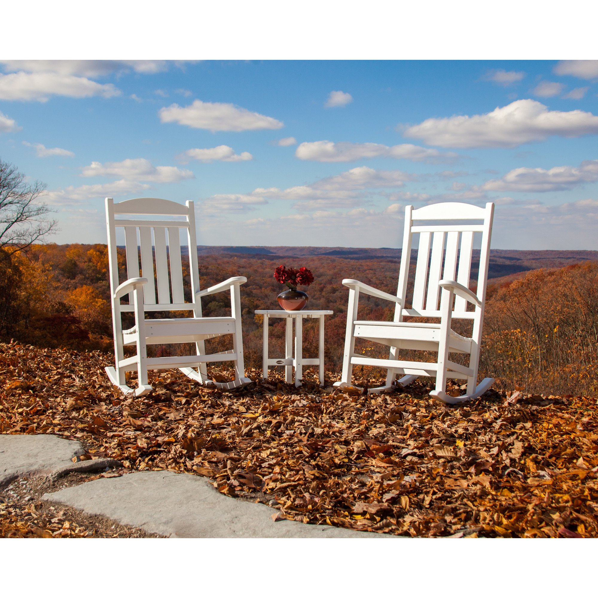 POLYWOOD® Presidential 3-Piece Rocker Set - Lifestyle View 1