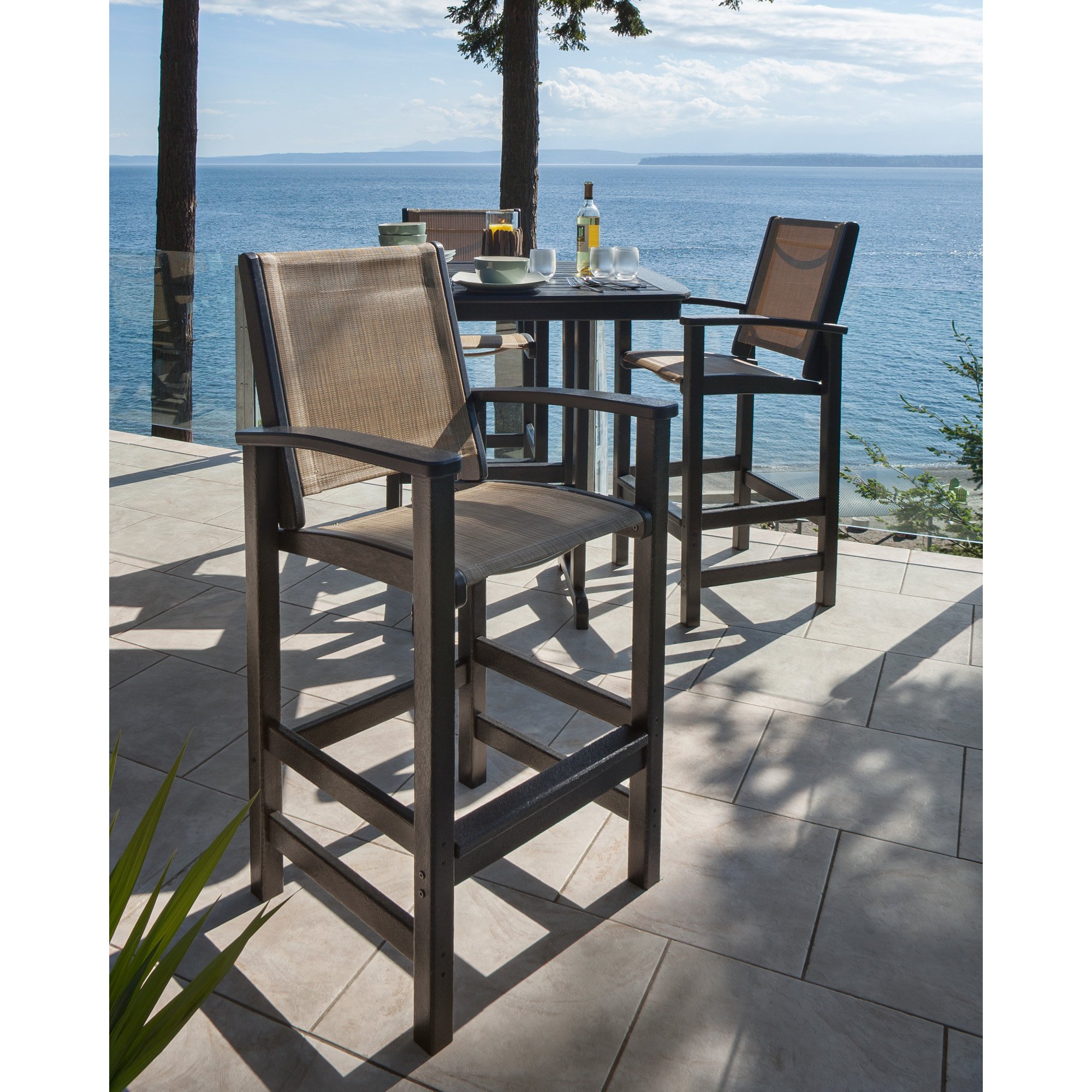 POLYWOOD® Coastal 5-Piece Bar Set - Lifestyle View 1