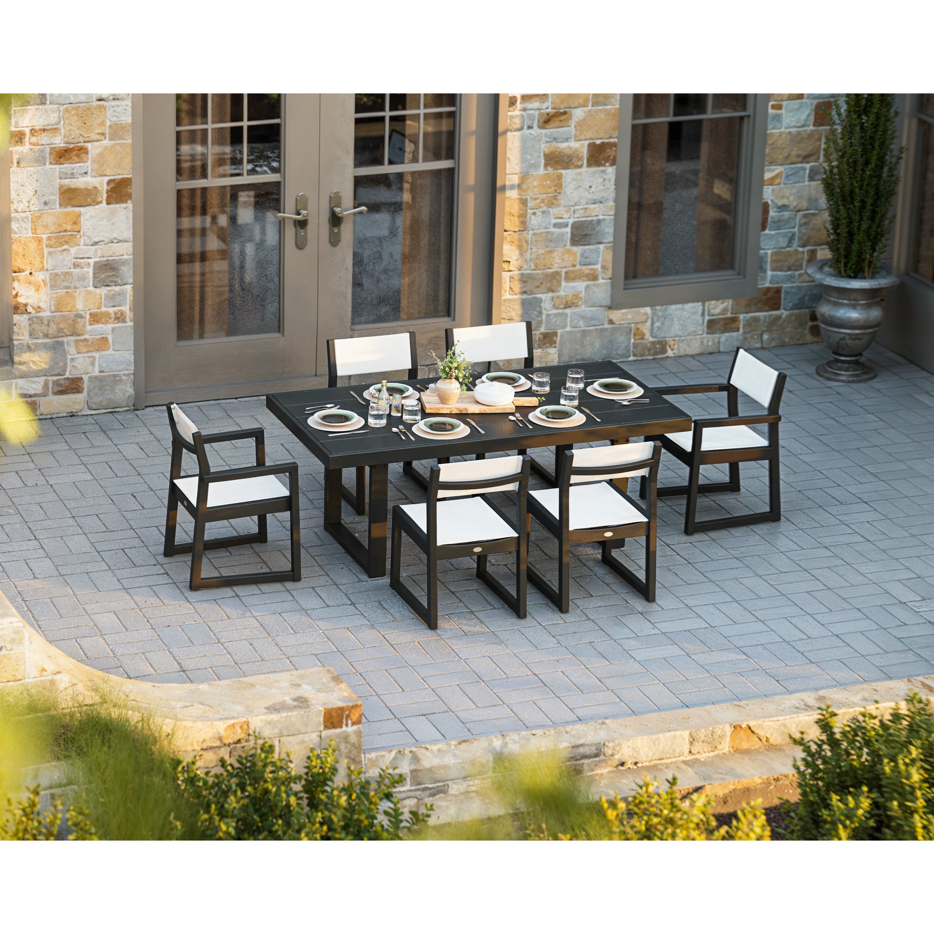 POLYWOOD® EDGE Sling 7-Piece Dining Set