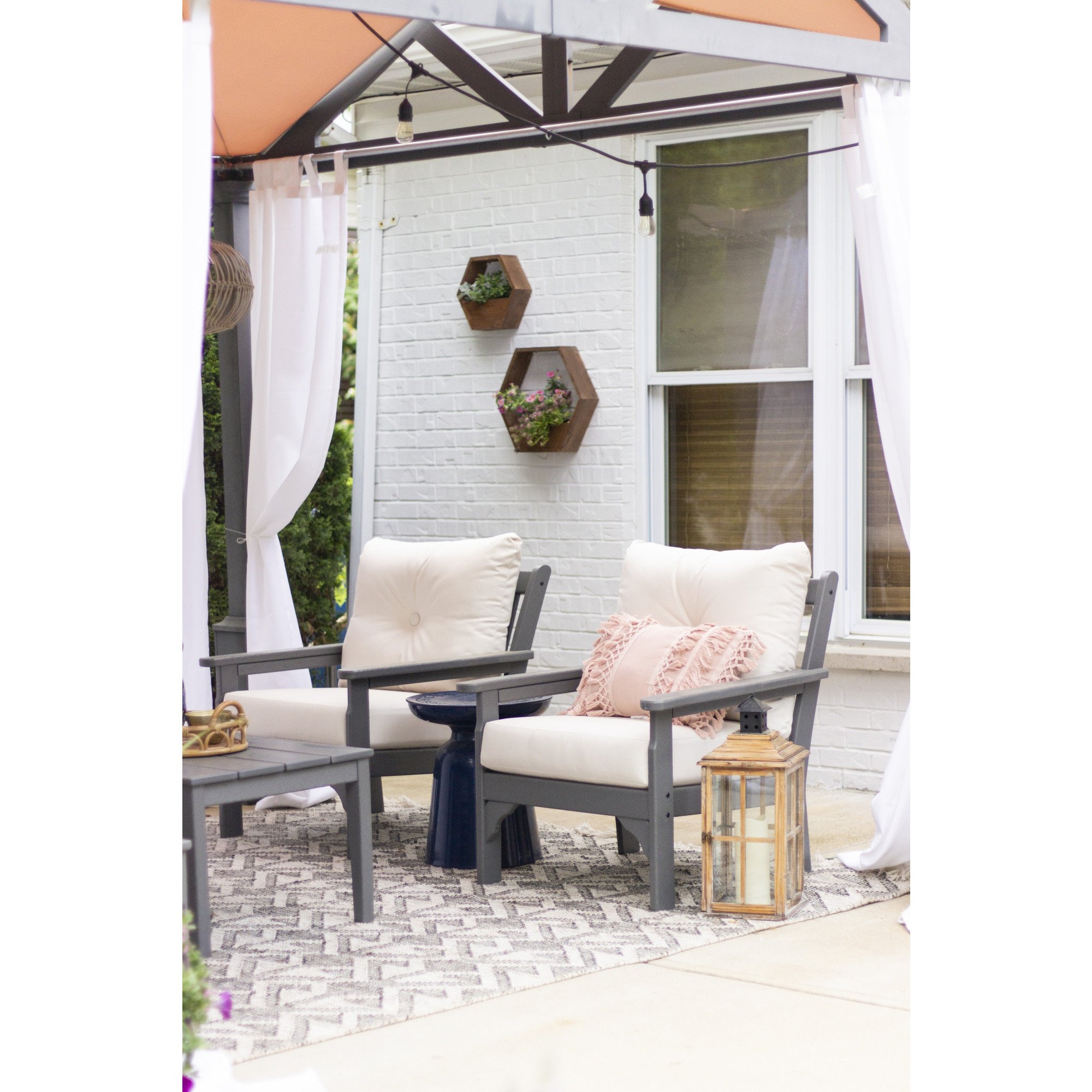 POLYWOOD® Vineyard 4-Piece Deep Seating Set - Lifestyle View 2
