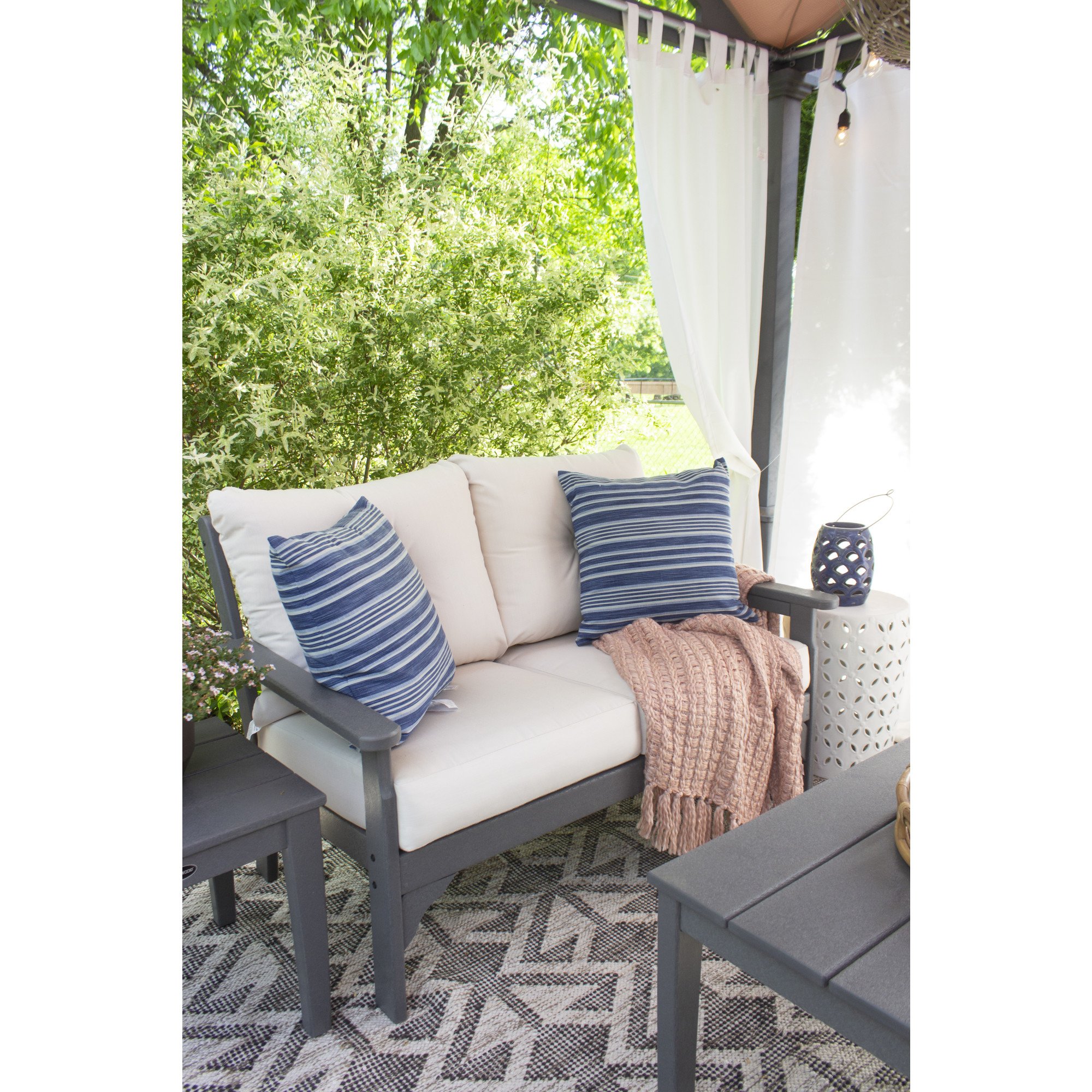 POLYWOOD® Vineyard 4-Piece Deep Seating Set - Lifestyle View 3