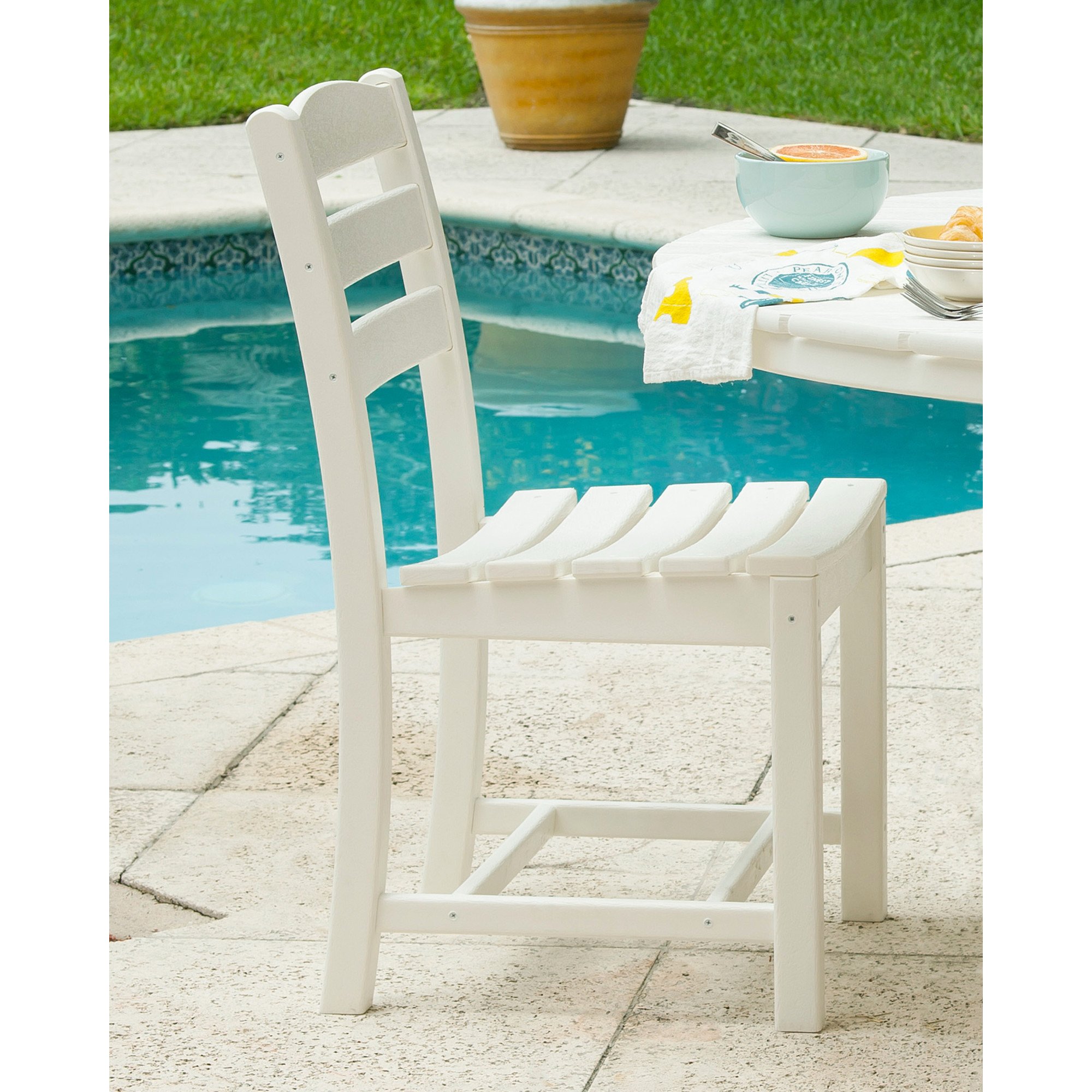 POLYWOOD® La Casa Café Dining Side Chair - Lifestyle View 1