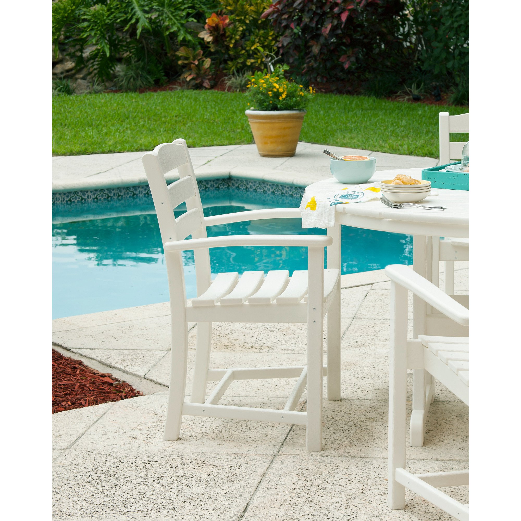 POLYWOOD® La Casa Cafe Arm Chair - Lifestyle View 1