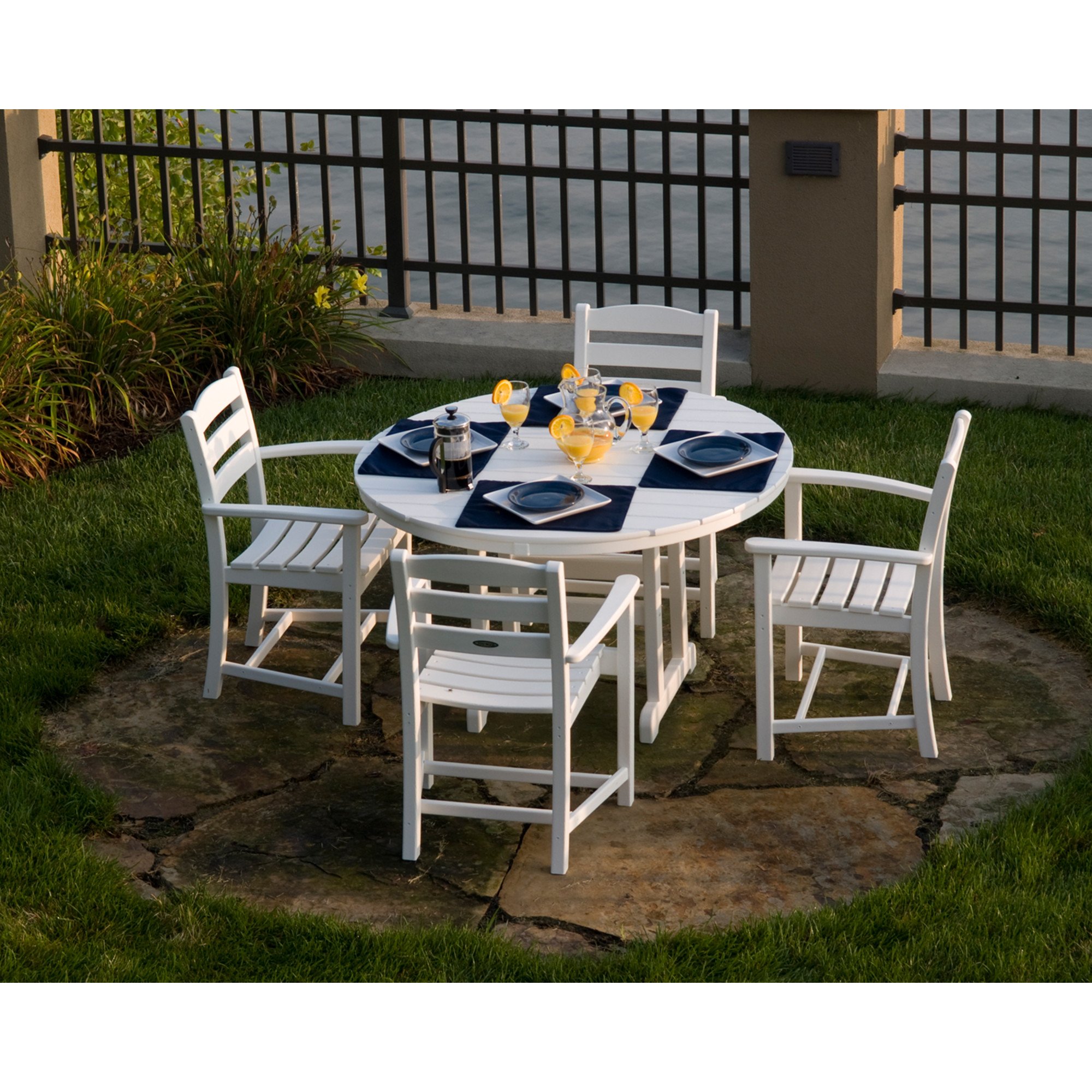 POLYWOOD® La Casa Cafe Arm Chair - Lifestyle View 2