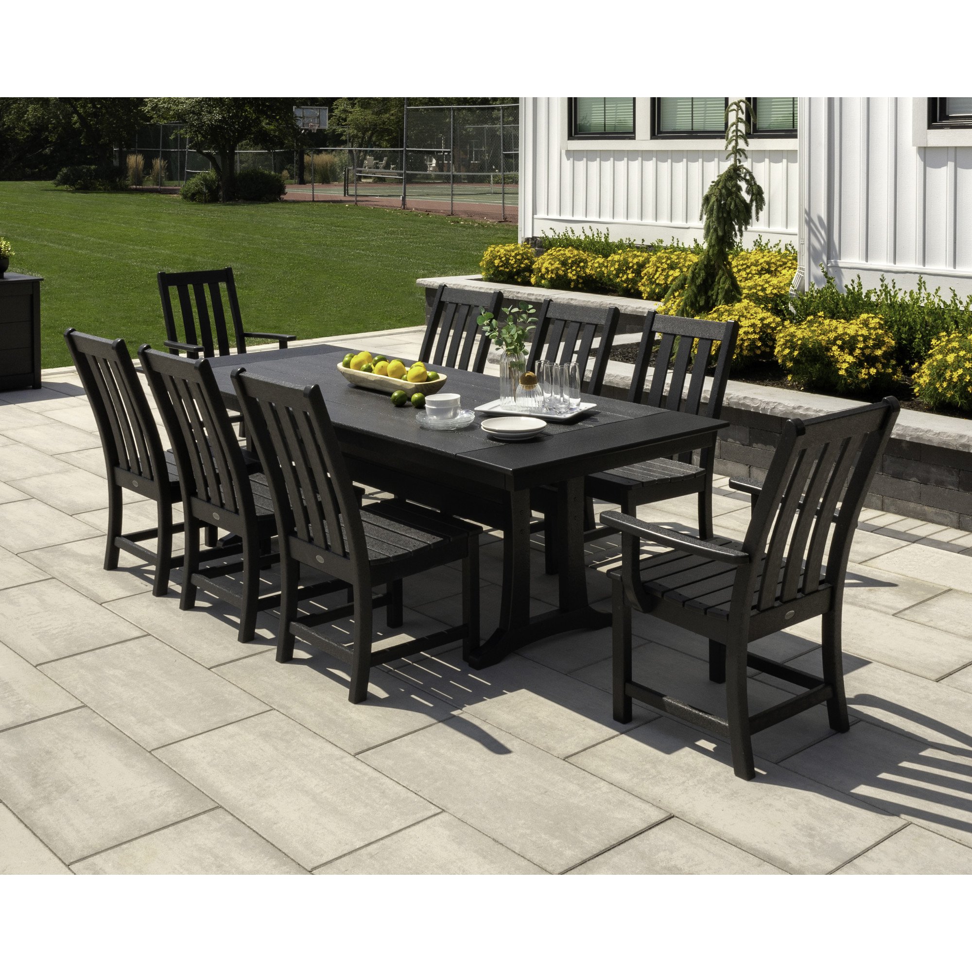 POLYWOOD® Vineyard Dining Side Chair - Lifestyle View 1