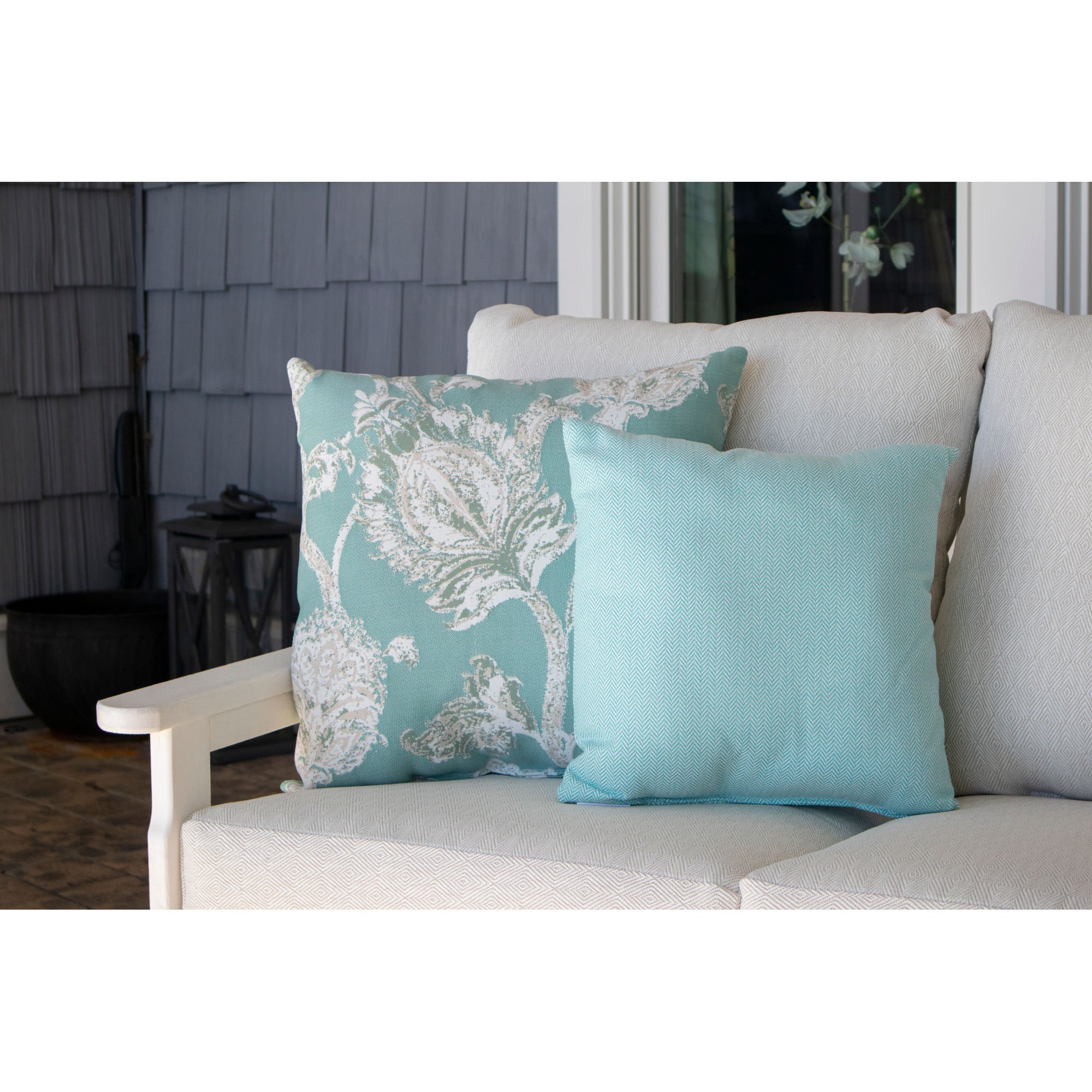 POLYWOOD® 20in Outdoor Throw Pillow - Lifestyle View 3