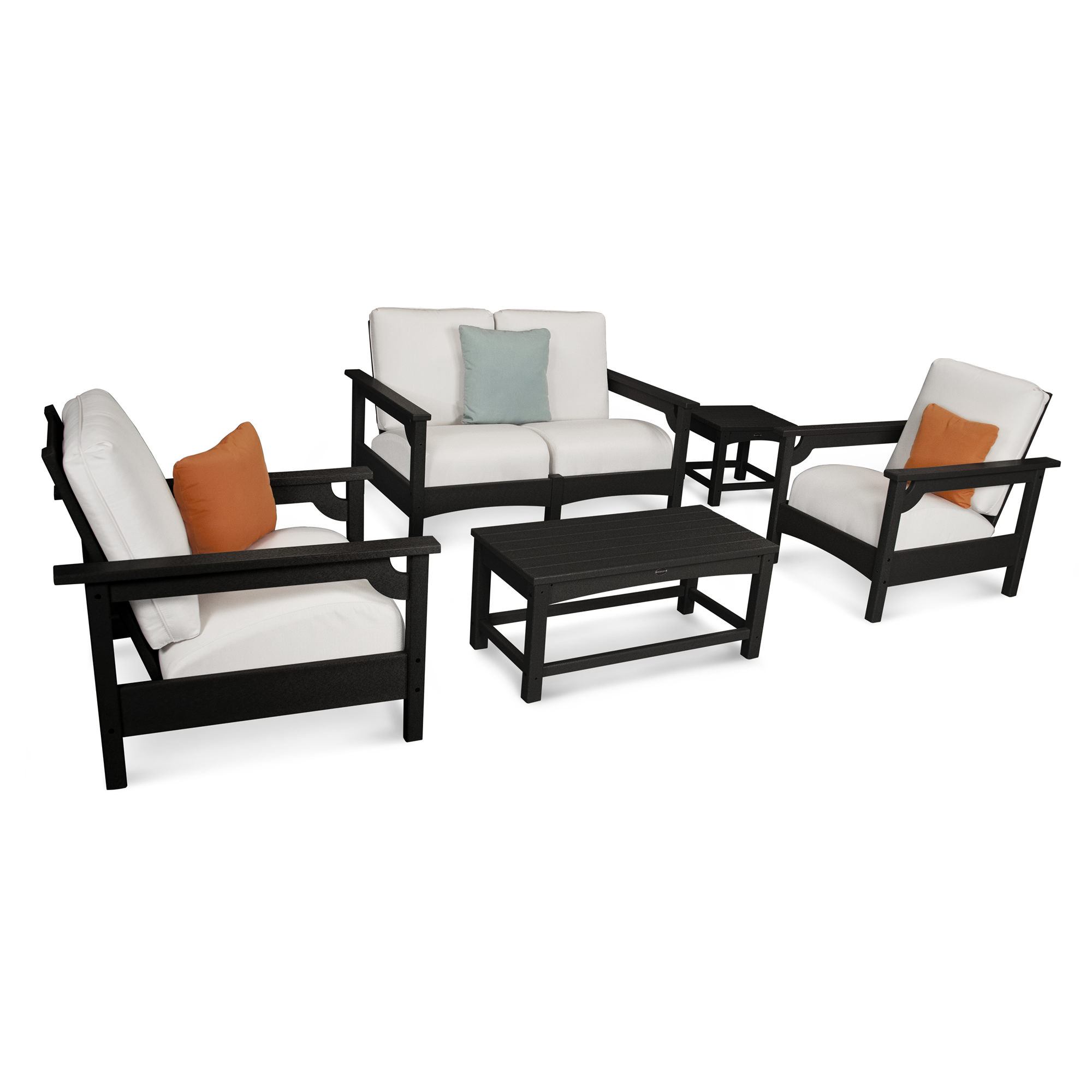 POLYWOOD® Club 5-Piece Deep Seating Set