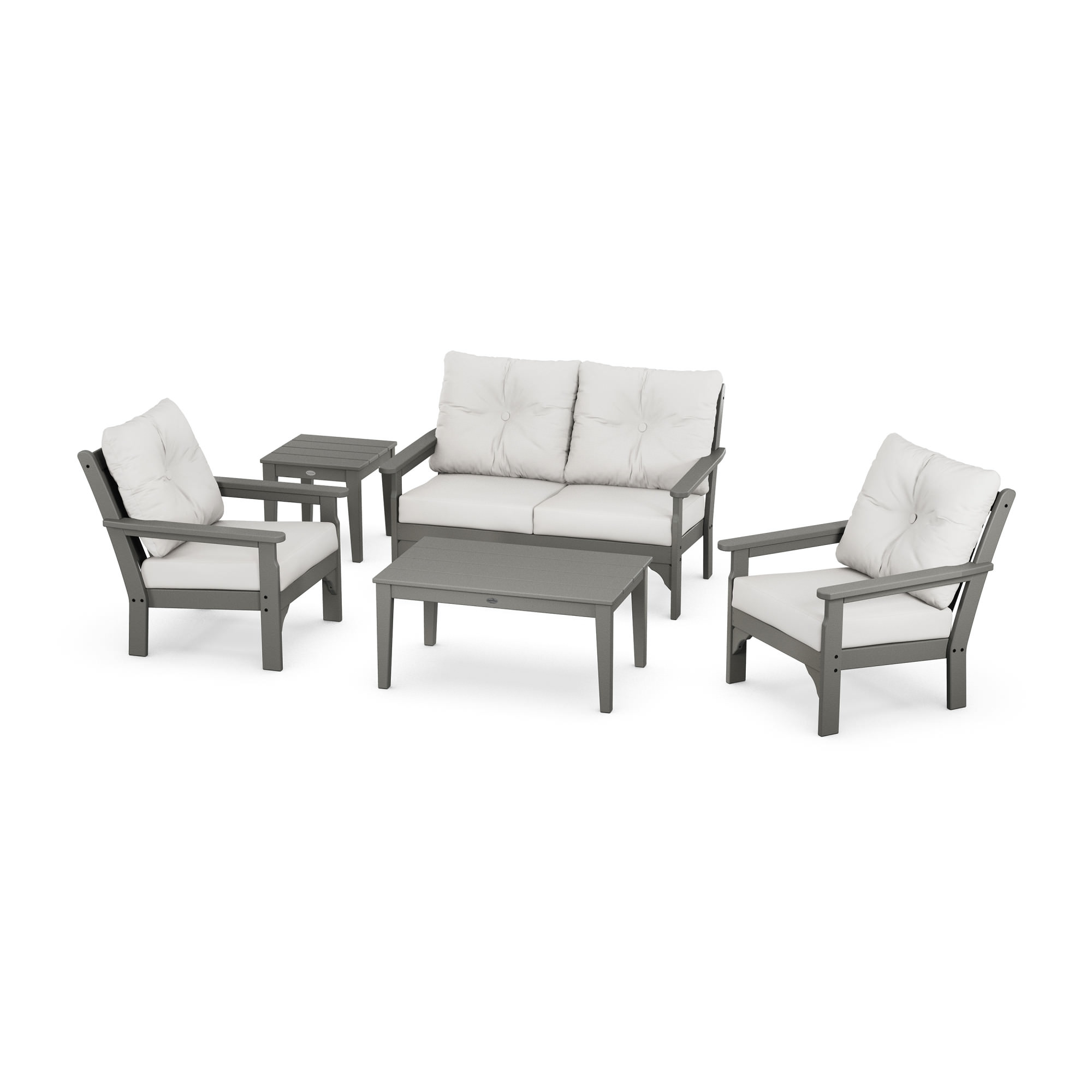 POLYWOOD® Vineyard 5-Piece Deep Seating Set