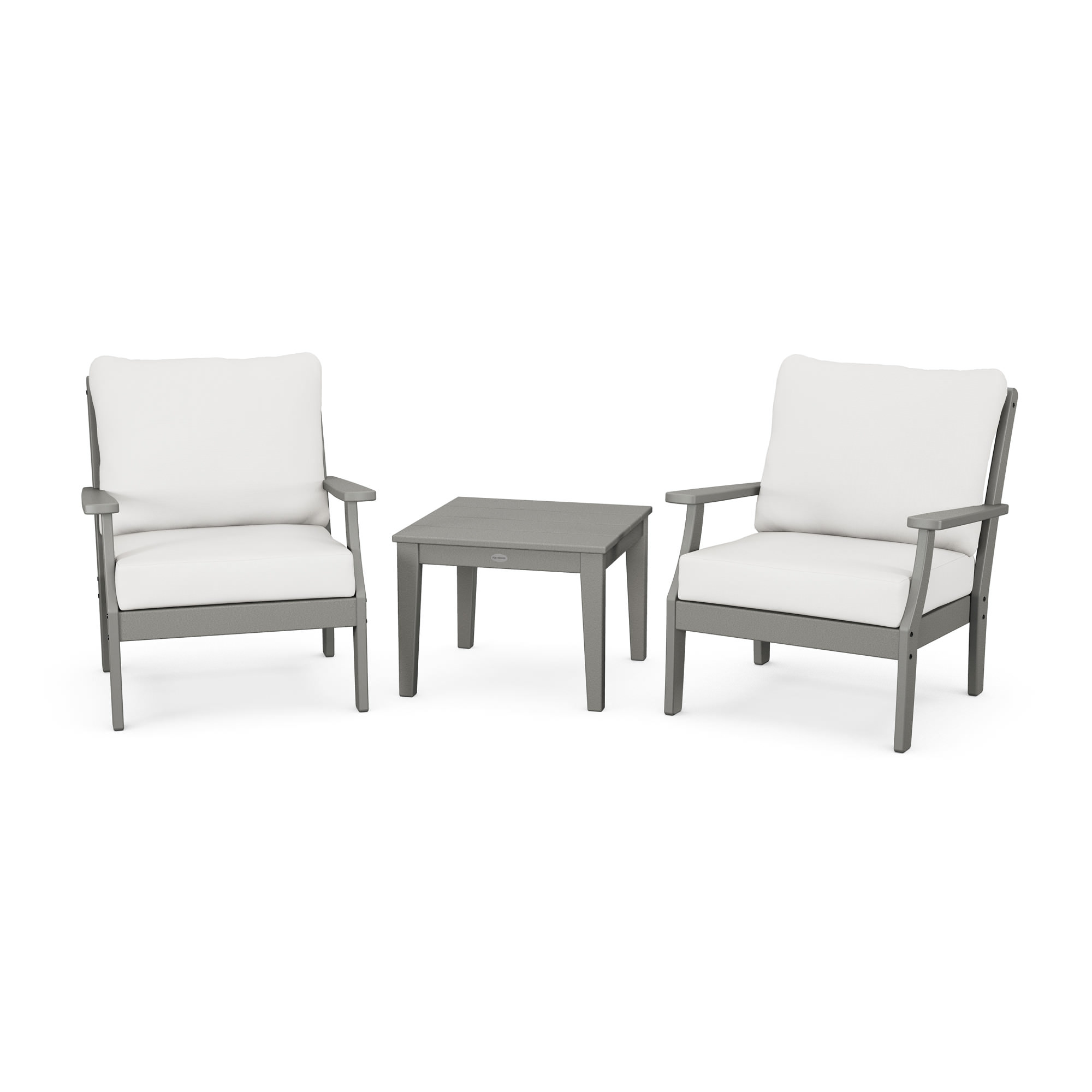 POLYWOOD® Braxton 3-Piece Deep Seating Set