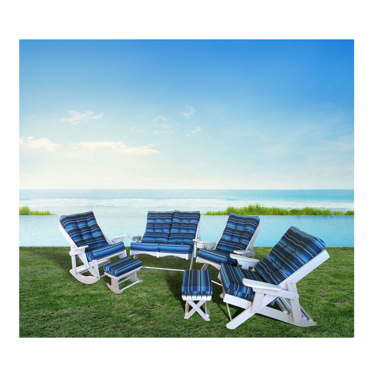 Amish Poly Caribbean Loveseat