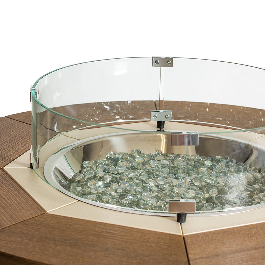 Finch Amish Poly 42 in SeaAira Round Fire Pit