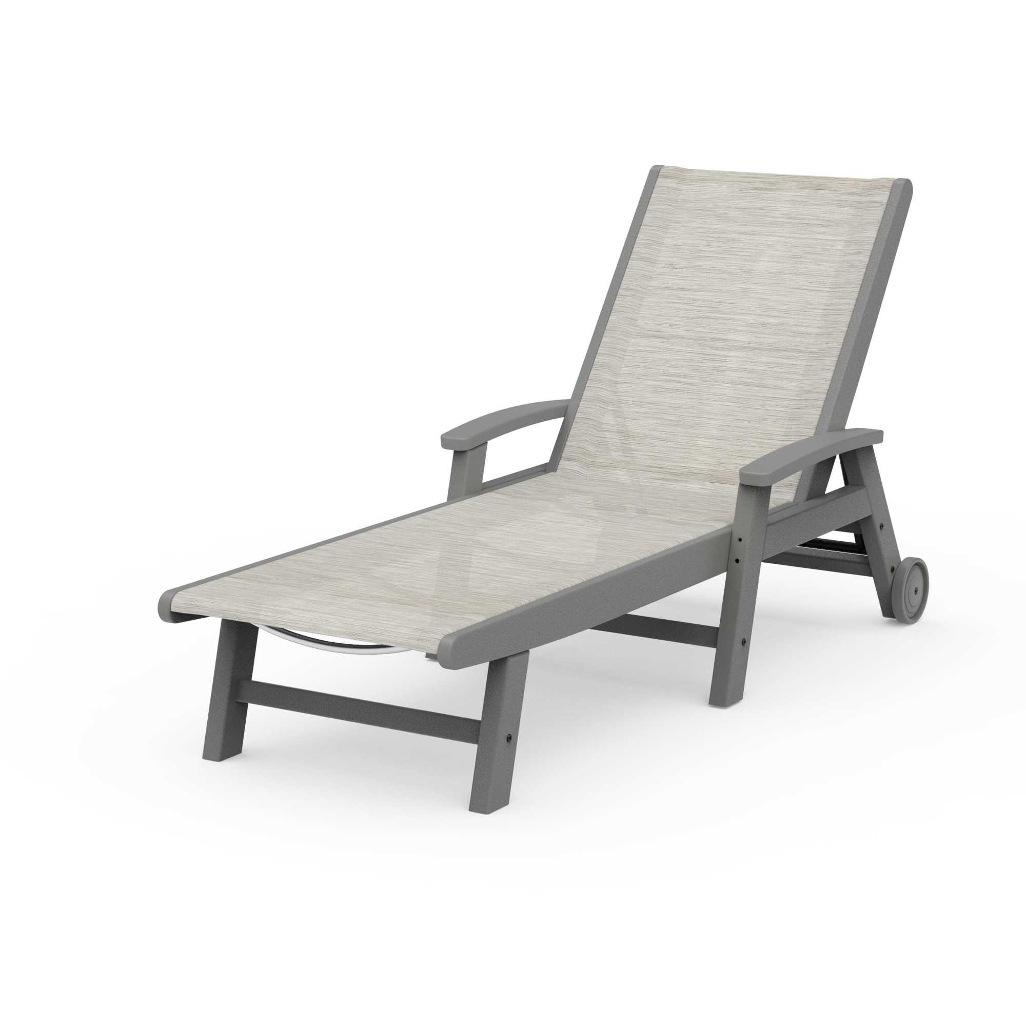 POLYWOOD® Coastal Chaise with Wheels