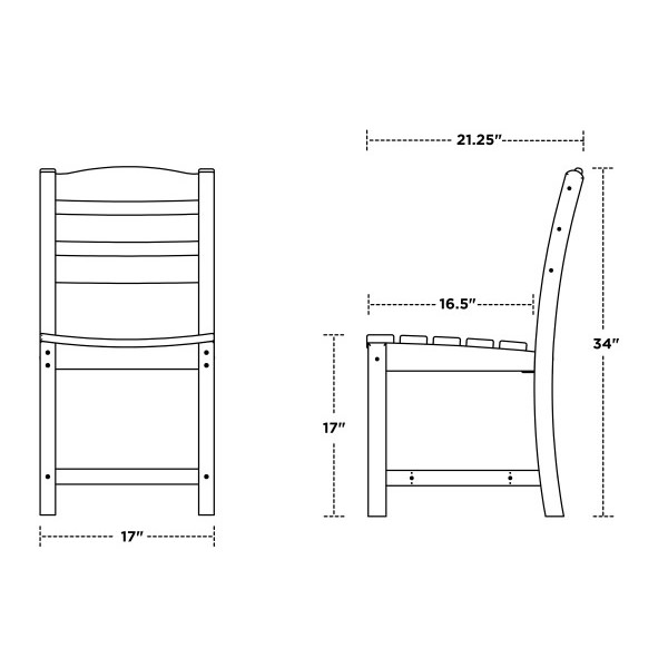 POLYWOOD La Casa Cafe 9 pc Farmhouse Dining Set with Trestle Legs