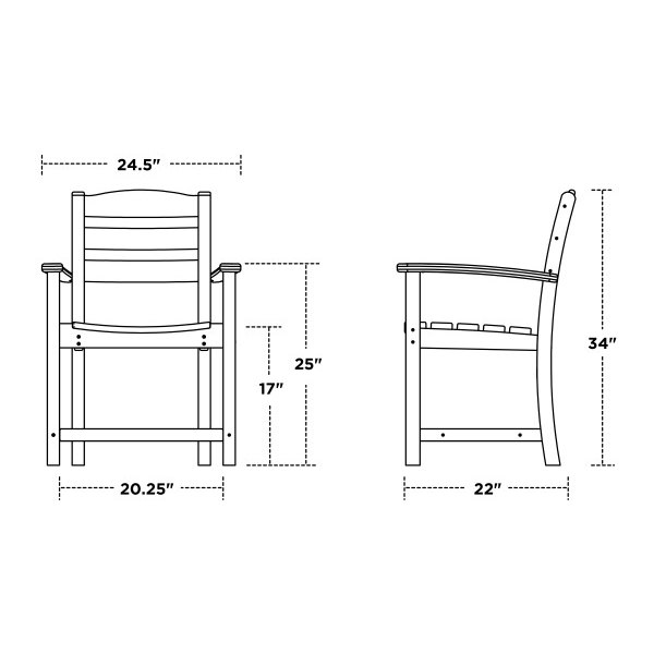 POLYWOOD La Casa Cafe 9 pc Farmhouse Dining Set with Trestle Legs