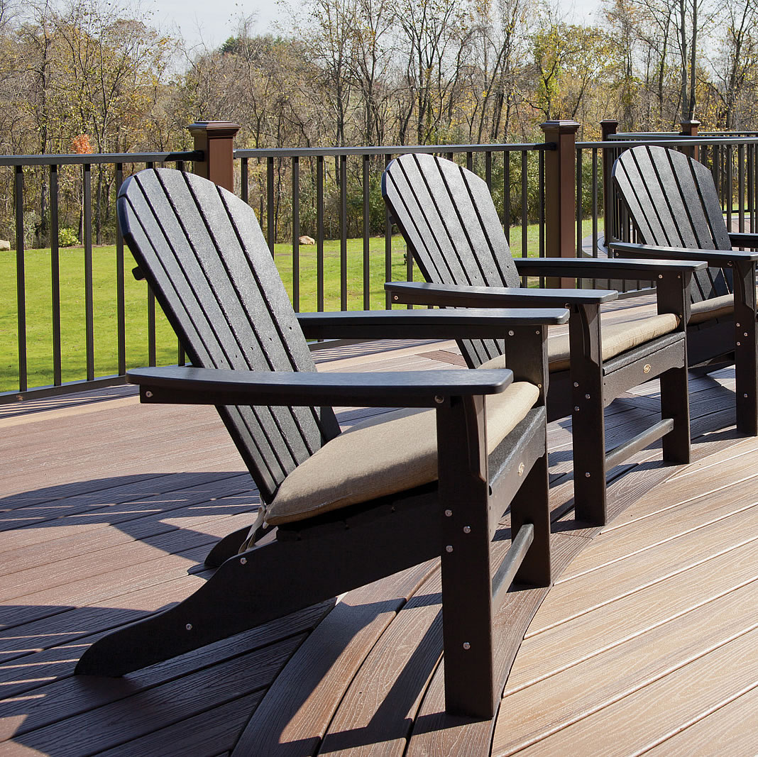 Trex® Cape Cod Adirondack Chair and Ottoman Seating Set