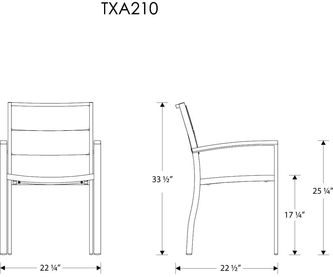 Trex® Outdoor Furniture Surf City Dining Arm Chair