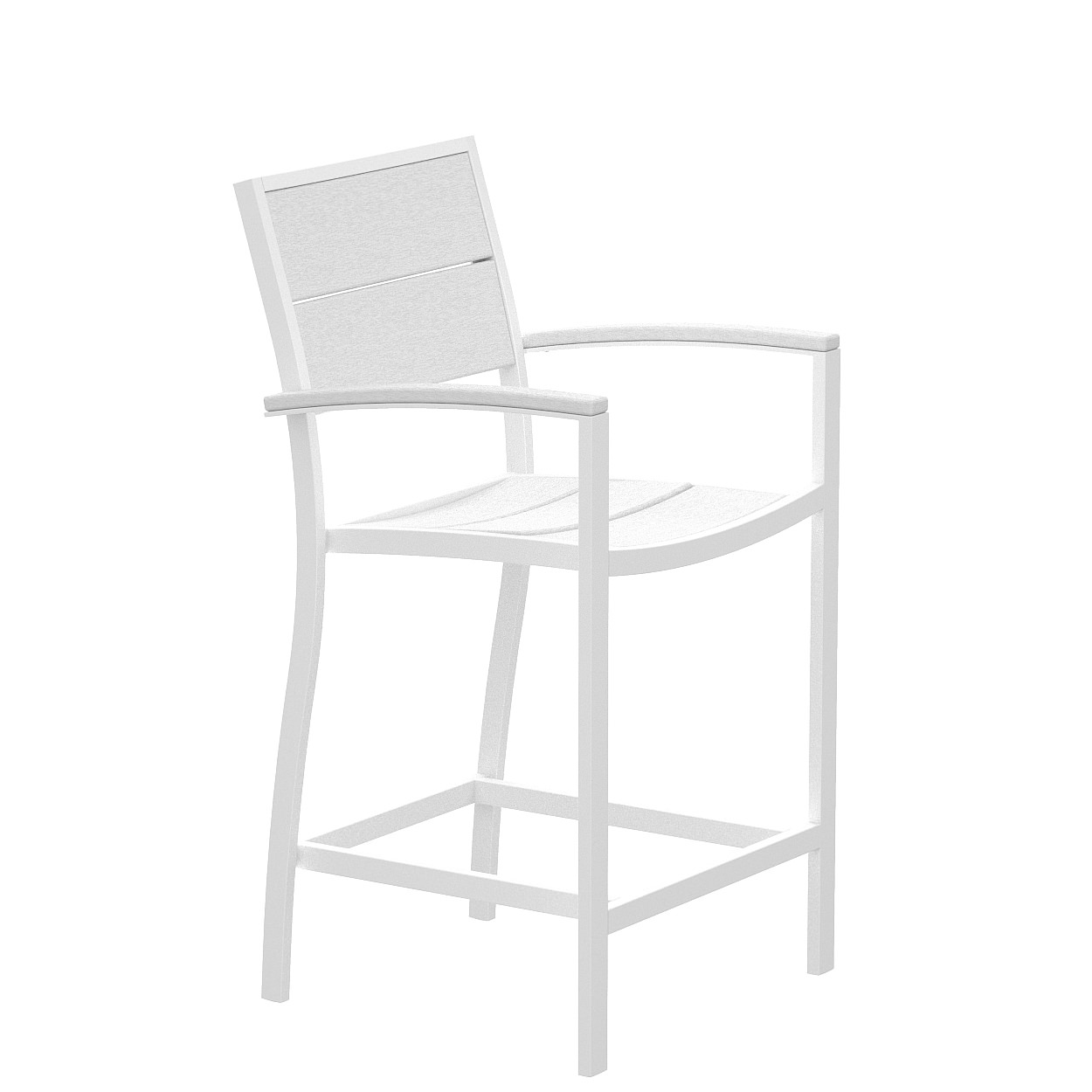 Trex® Outdoor Furniture Surf City Counter Arm Chair