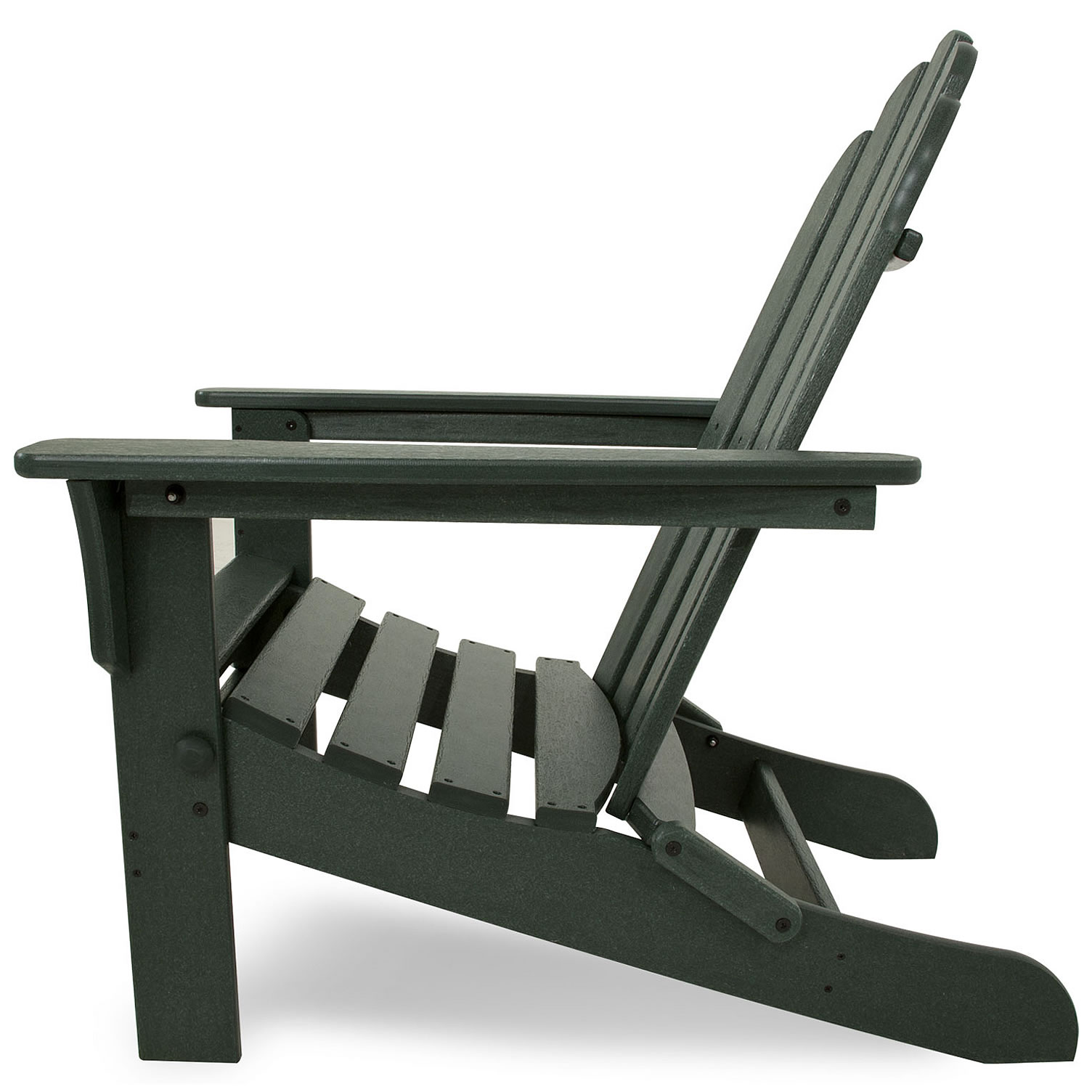 Trex® Outdoor Furniture Cape Cod Folding Adirondack Chair and Ottoman Seating Set
