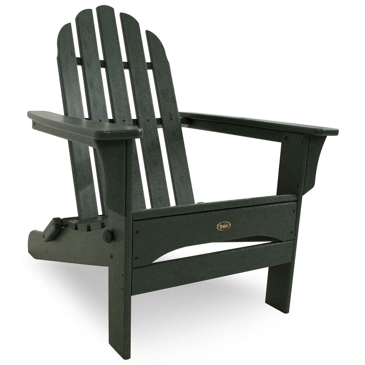 Trex® Outdoor Furniture Cape Cod Folding Adirondack Chair and Ottoman Seating Set