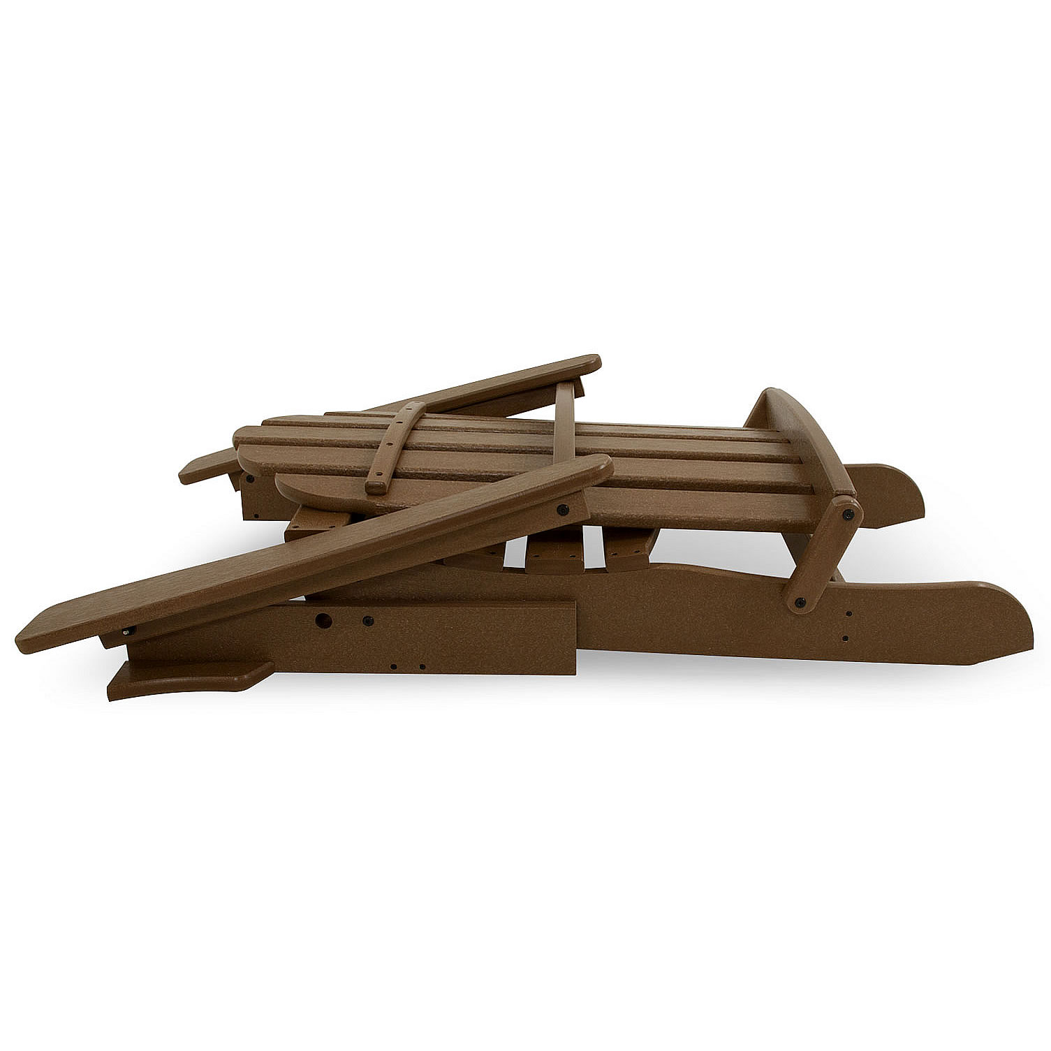 Trex® Outdoor Furniture Cape Cod Folding Adirondack Chair and Ottoman Seating Set