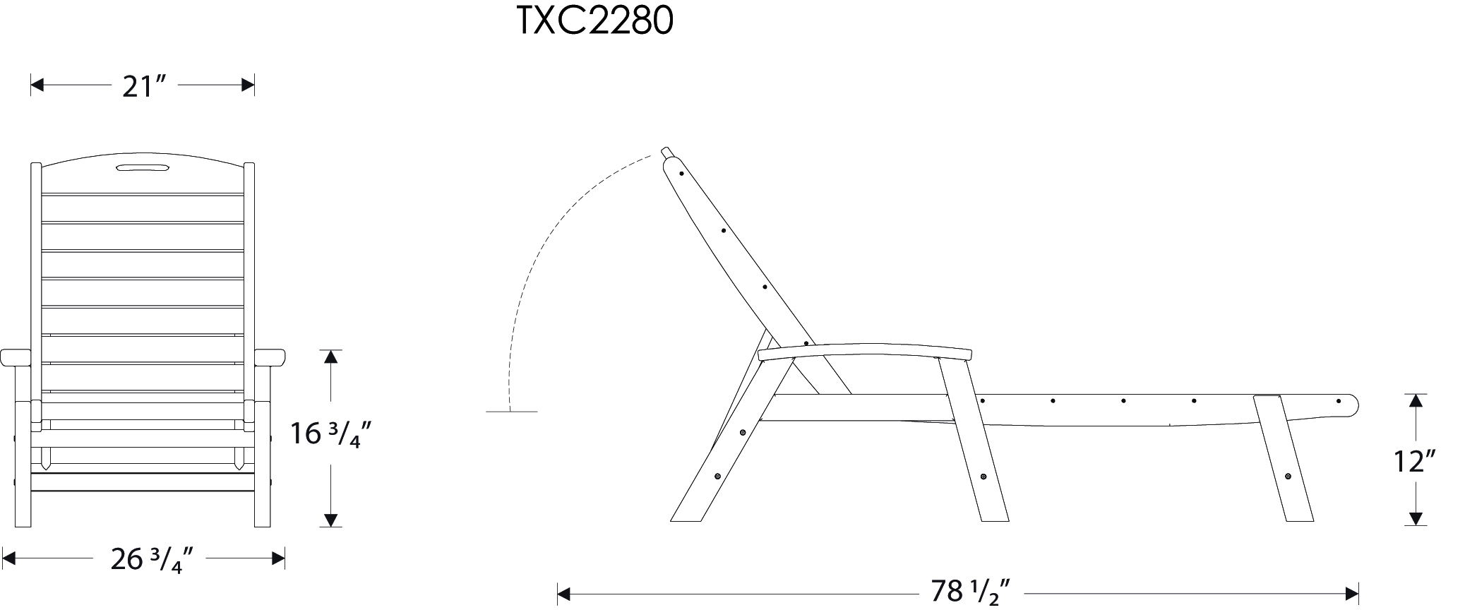 Trex® Outdoor Furniture Yacht Club Chaise Lounge