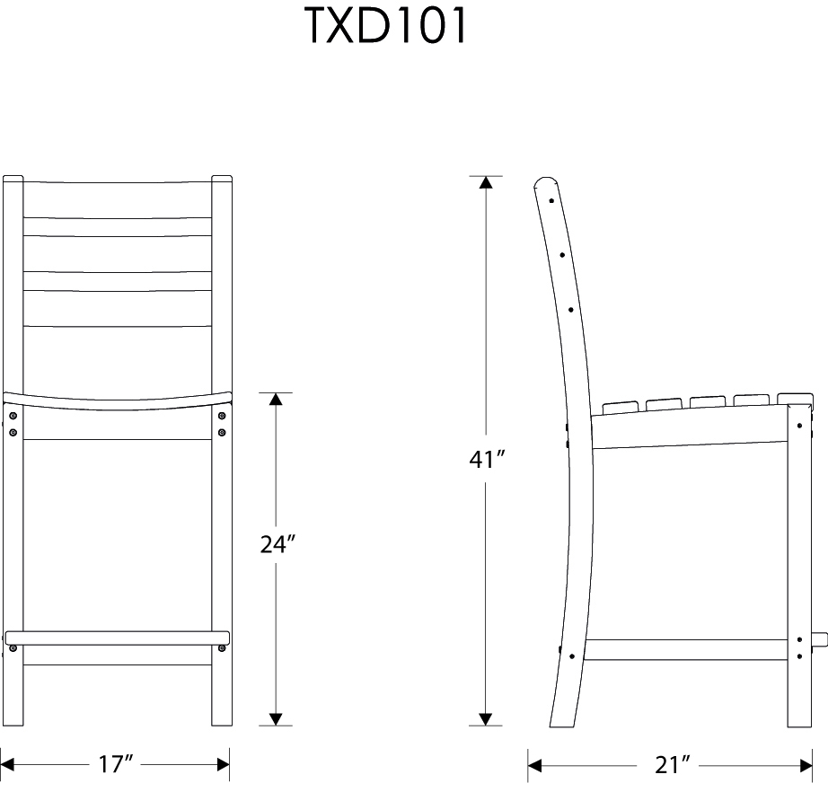 Trex® Outdoor Furniture Monterey Bay Counter Side Chair