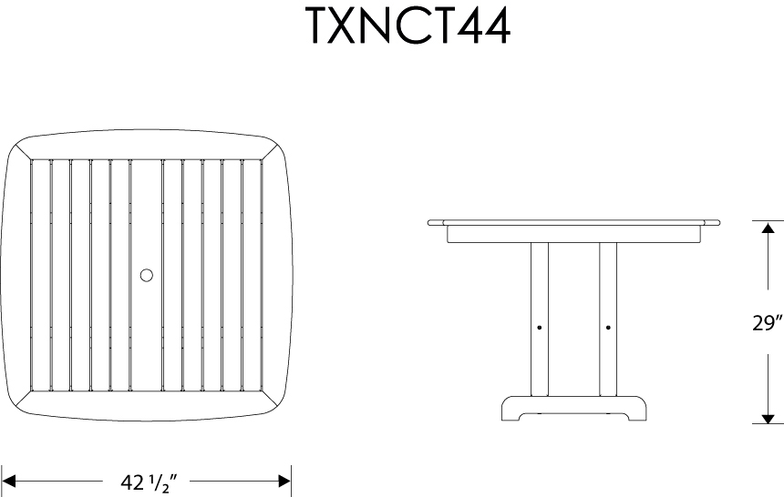 Trex® Outdoor Furniture™ Yacht Club Highback 5 Piece Dining Set