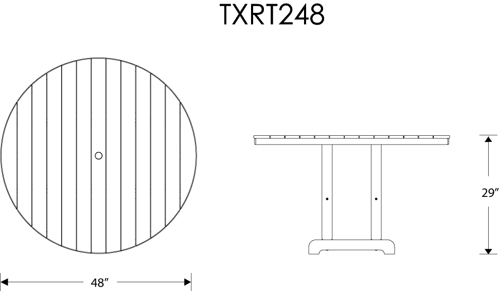 Trex® Outdoor Furniture Monterey Bay 48 in Dining Table